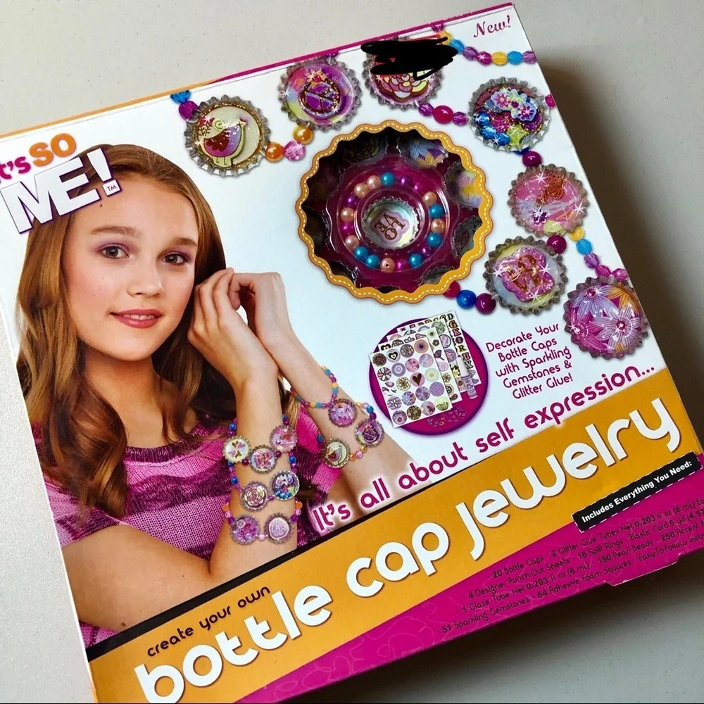 Create Your Own Bottle Cap Jewelry Art Kit